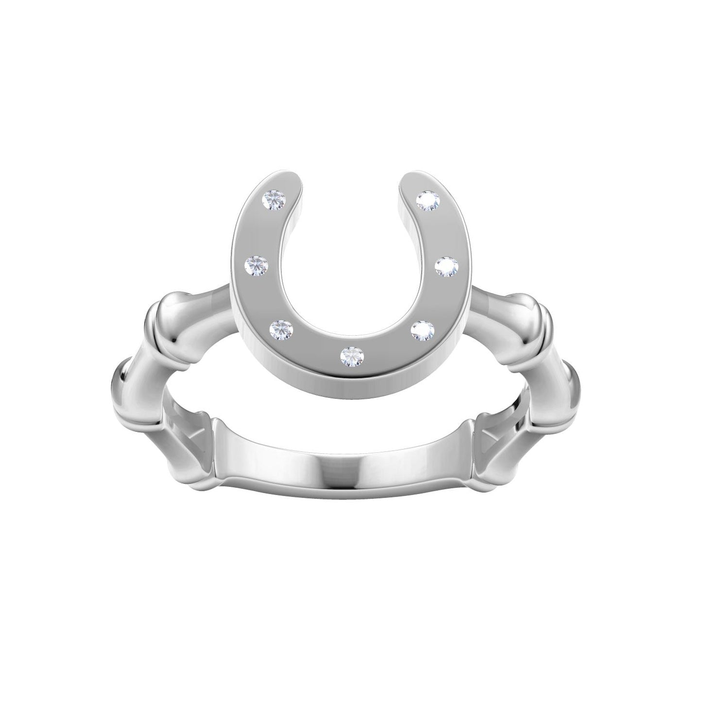 GC-849692 Bamboo Horseshoe Ring