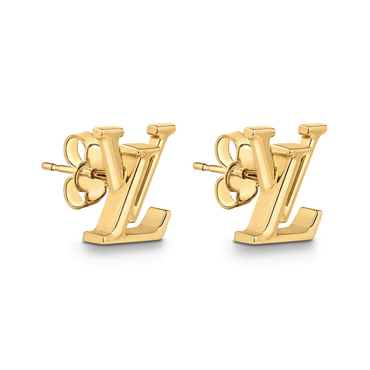 LV-M00743光金字母耳钉