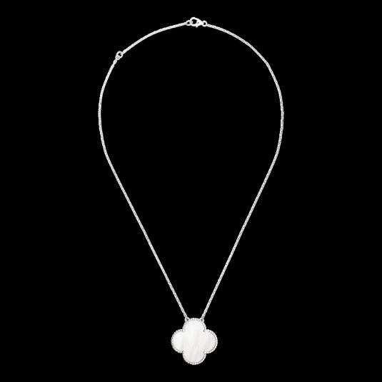 VCARN32200 About 33mm four-leaf clover chain pendant