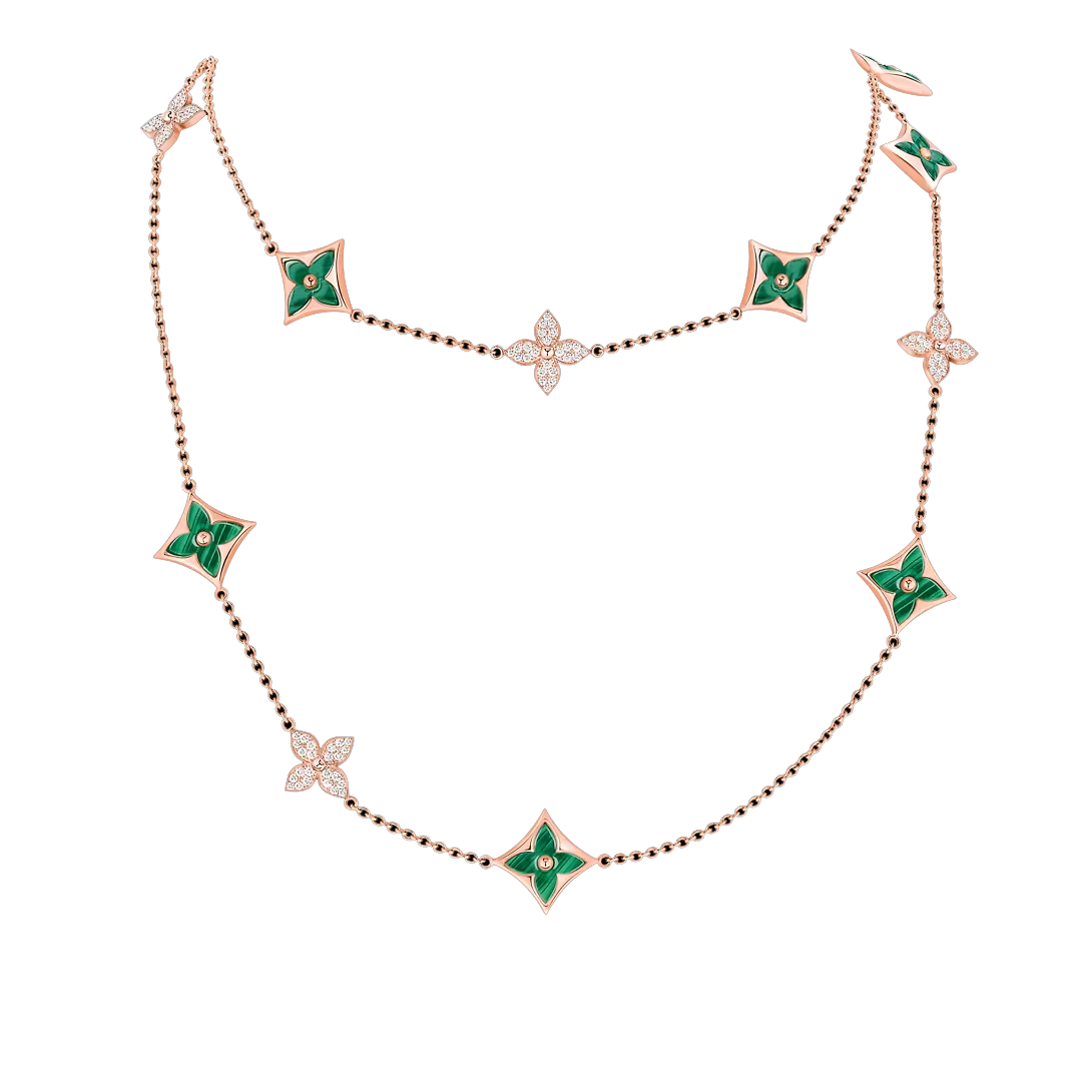 LV-Q94670 diamond-shaped floral four-leaf clover large necklace