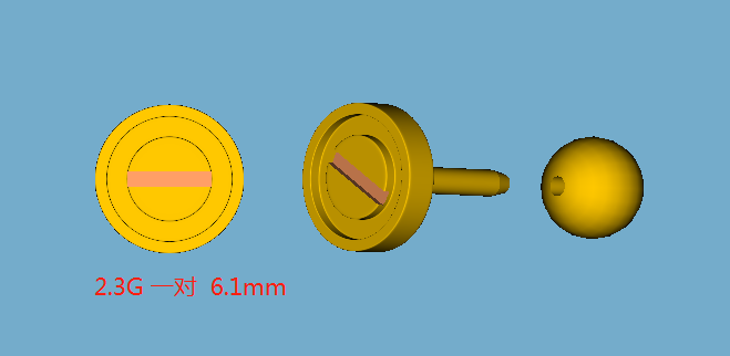 KDY-B8301421 6mm wide screw earrings