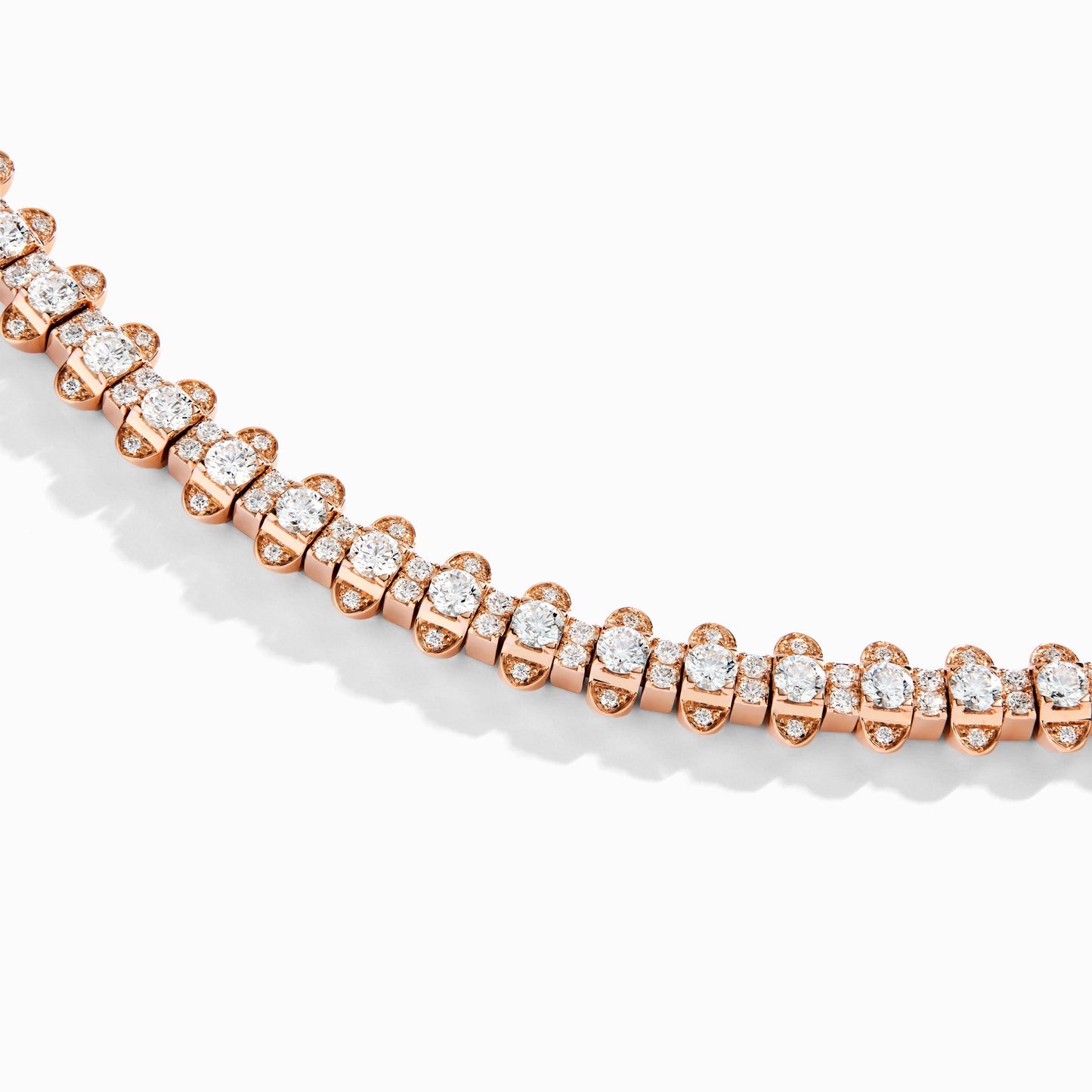 ML-TIPT-B2 double-sided cone full diamond bracelet