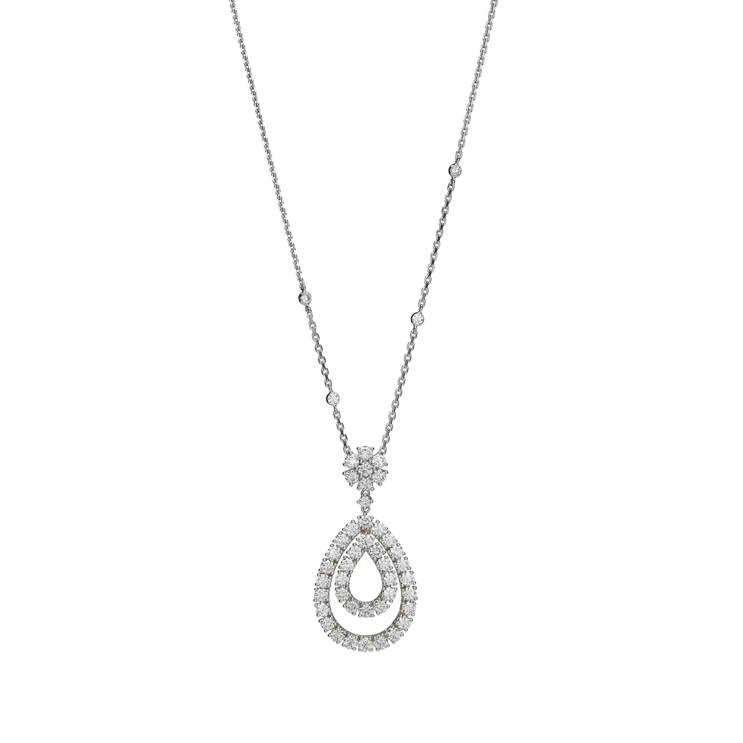 XB-799066-1001 water drop bolt chain pendant necklace