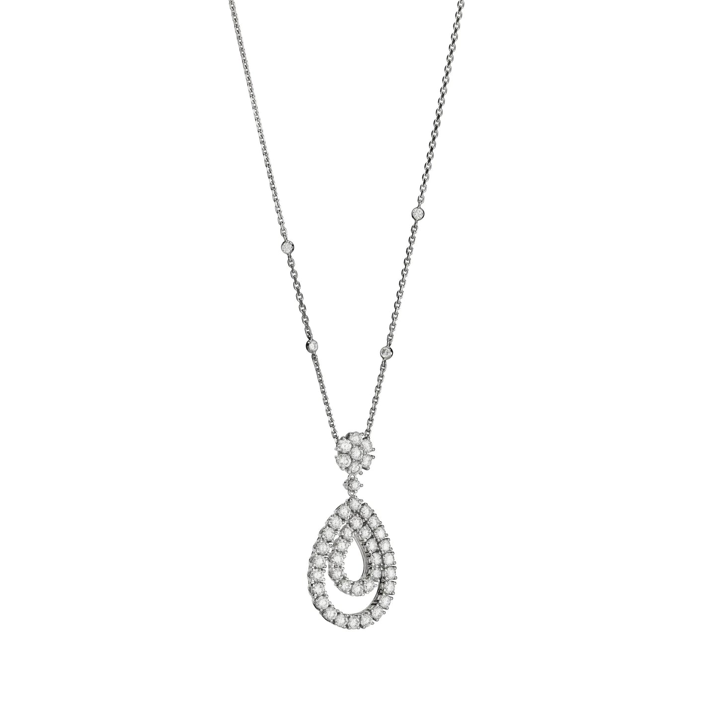 XB-799066-1001 water drop bolt chain pendant necklace