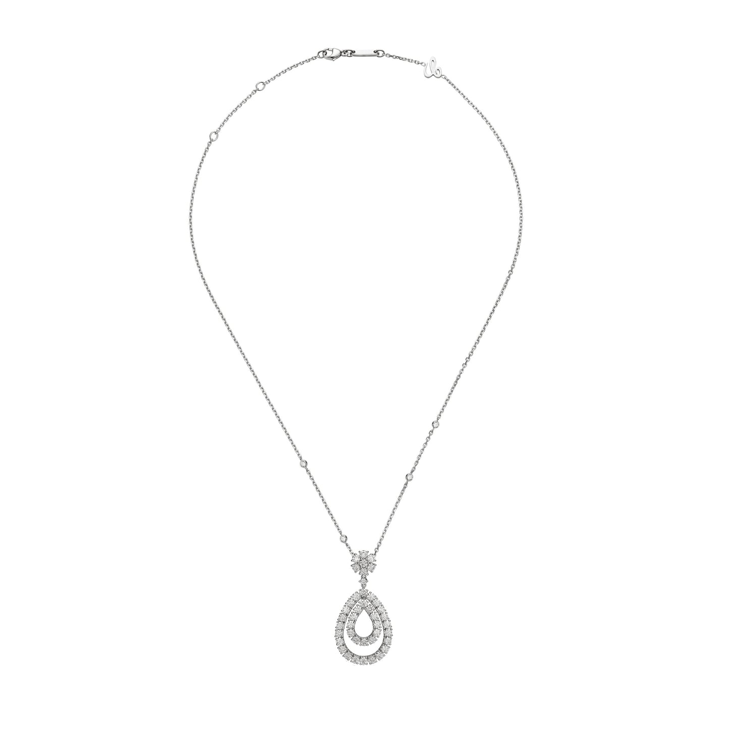 XB-799066-1001 water drop bolt chain pendant necklace
