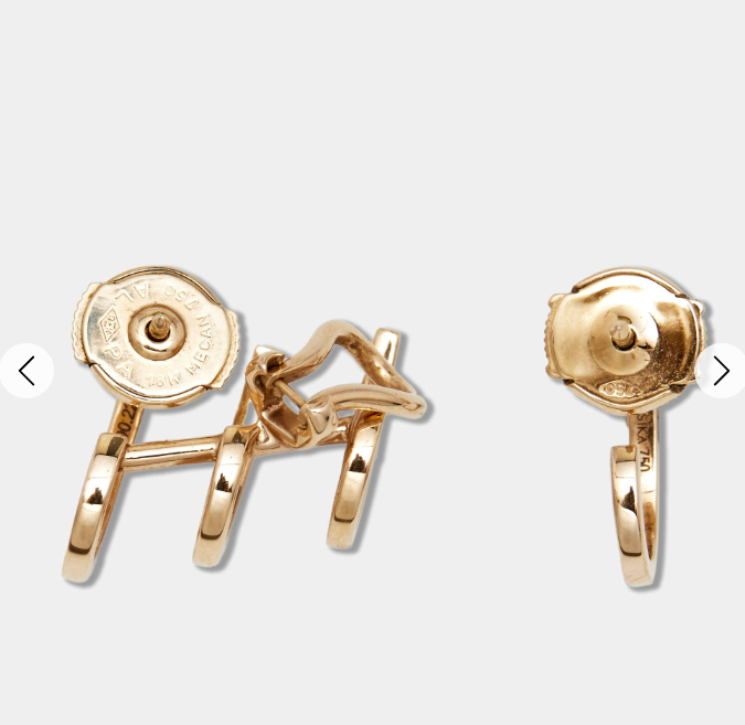 MSX-06503 multi-circle tiger claw earrings