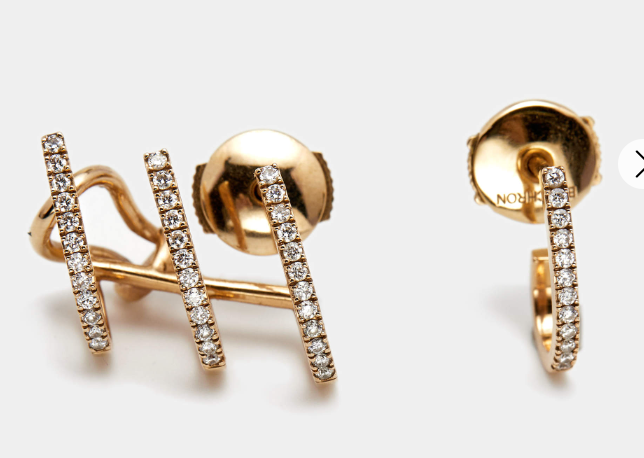 MSX-06503 multi-circle tiger claw earrings