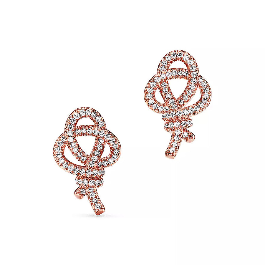 TIF-72984986 three-ring knotted rope earrings