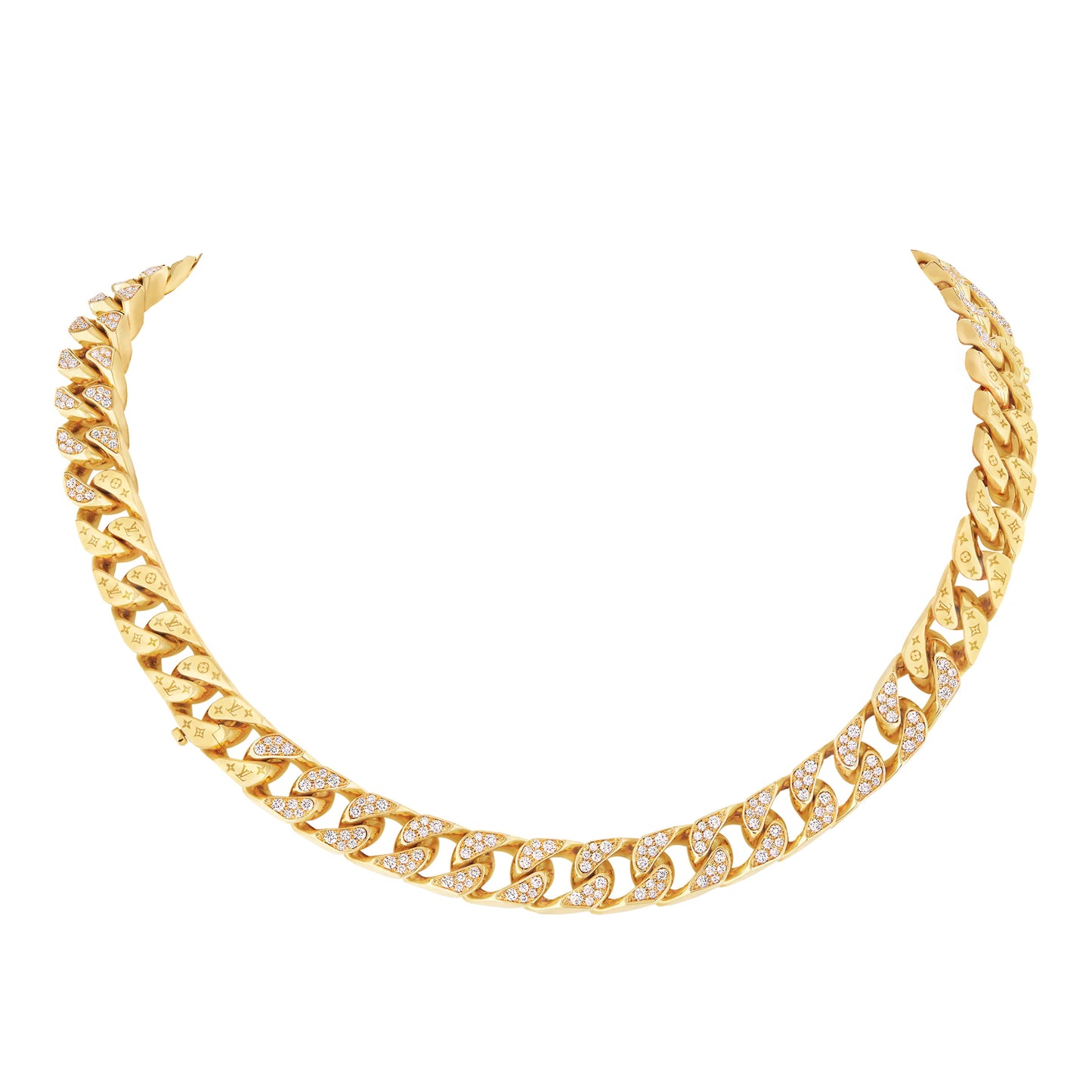 LV-Q94802 two-piece chain denim necklace