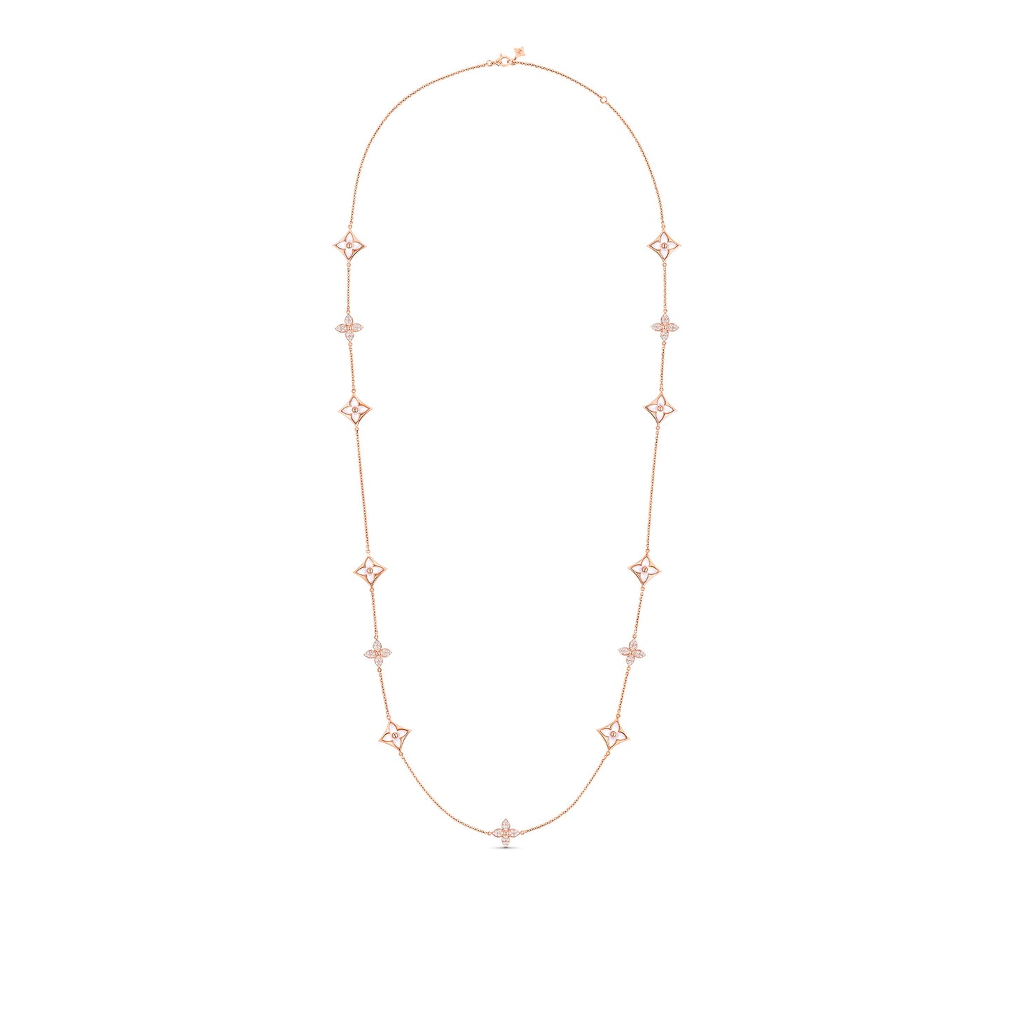 LV-Q94670 diamond-shaped floral four-leaf clover large necklace