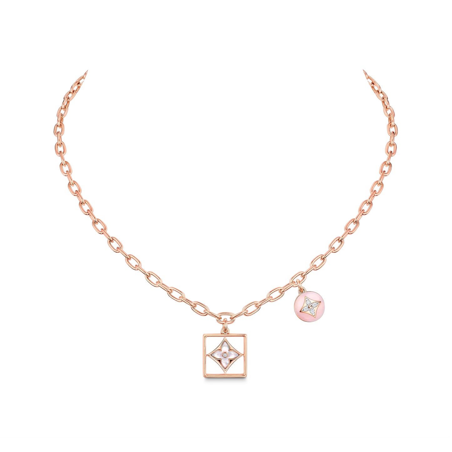 LV-Q94465 Plum Blossom Dart Square Necklace Customer Version