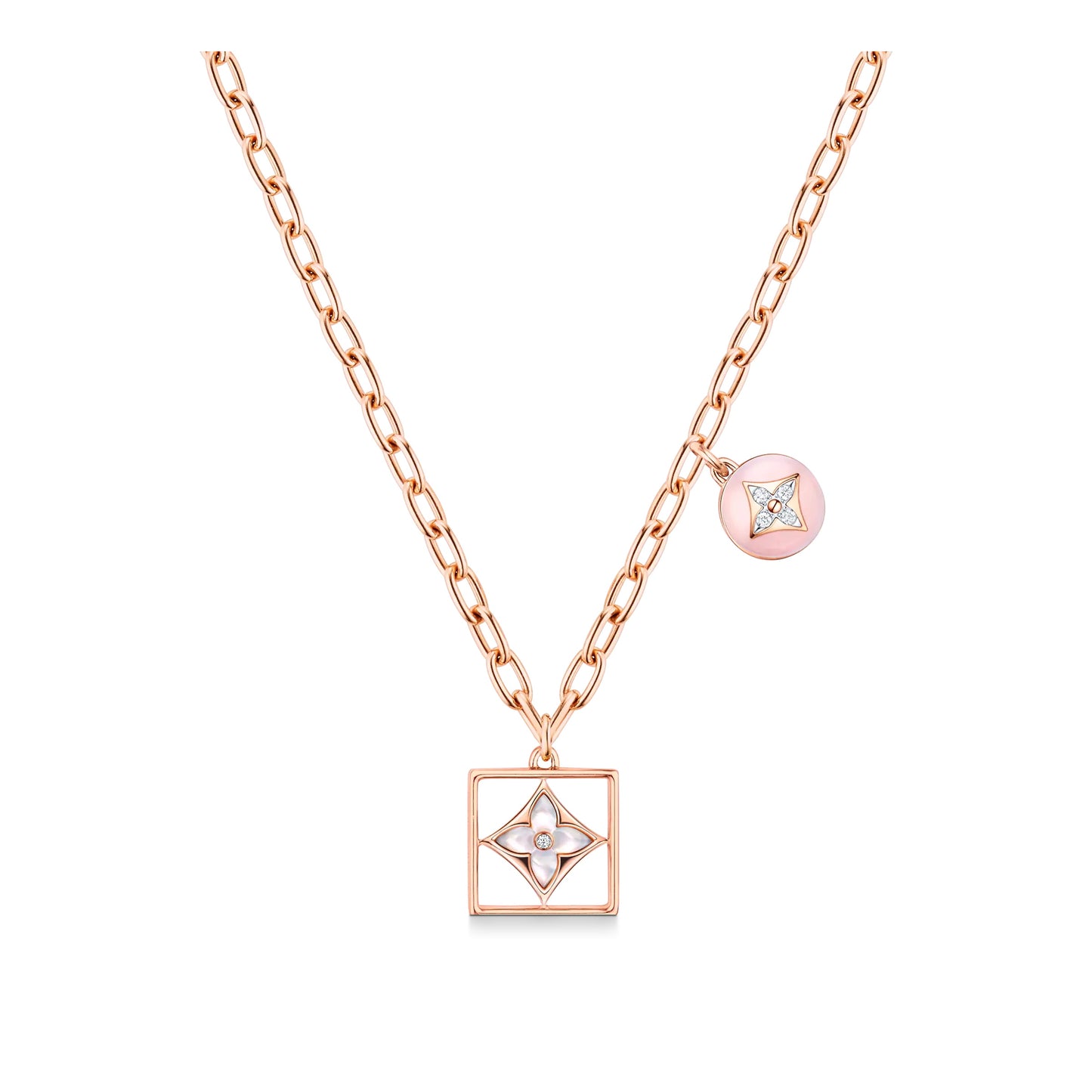 LV-Q94465 Plum Blossom Dart Square Necklace Customer Version