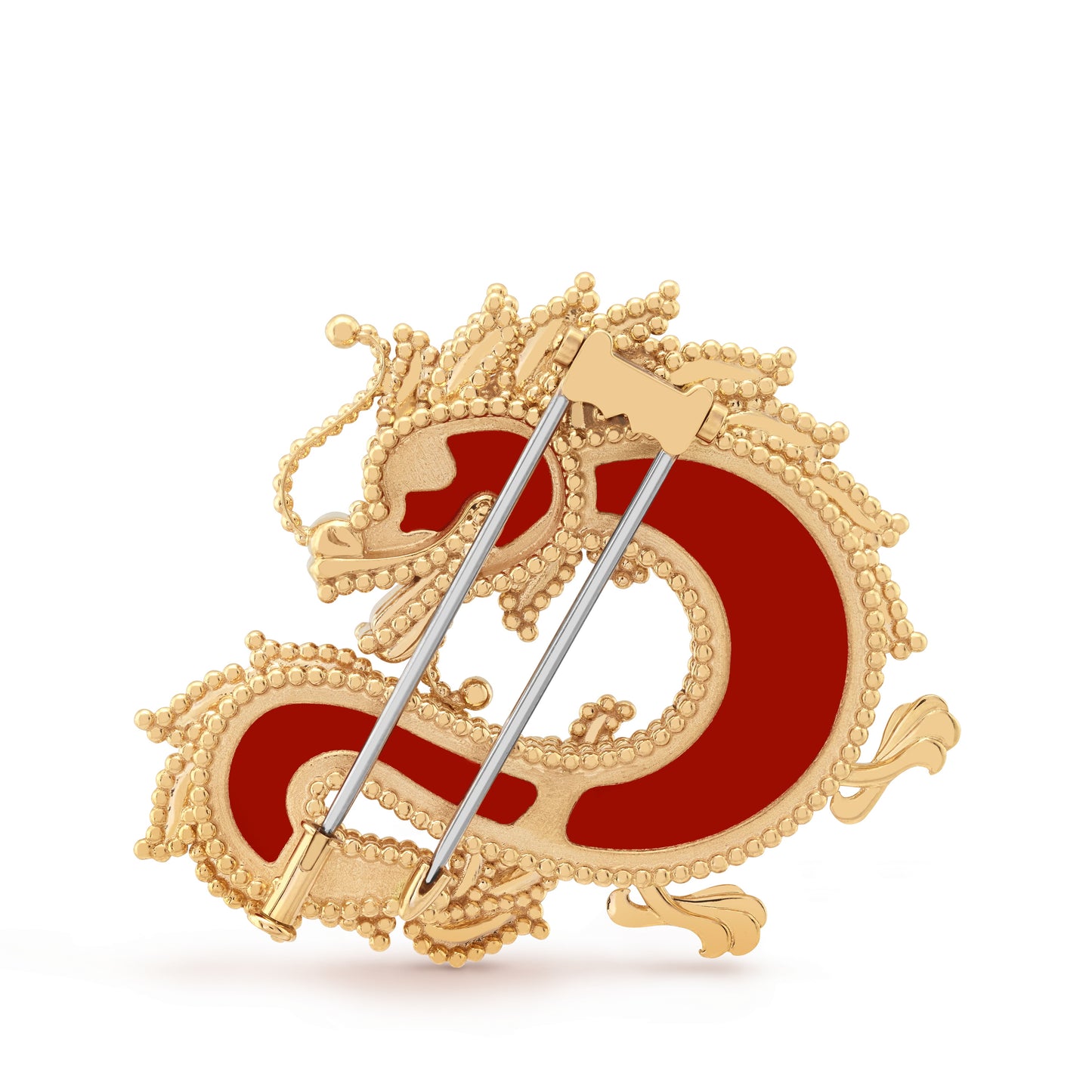 VCARP9RJ00 Dragon Brooch 40mm