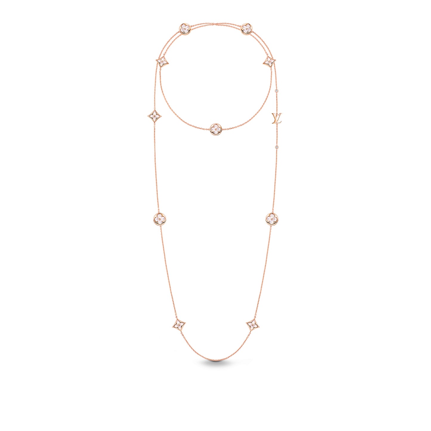 LV-Q94299 Plum Blossom Flying Standard 11 Flower Necklace