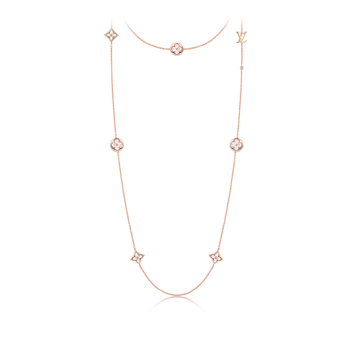 LV-Q94299 Plum Blossom Flying Standard 11 Flower Necklace