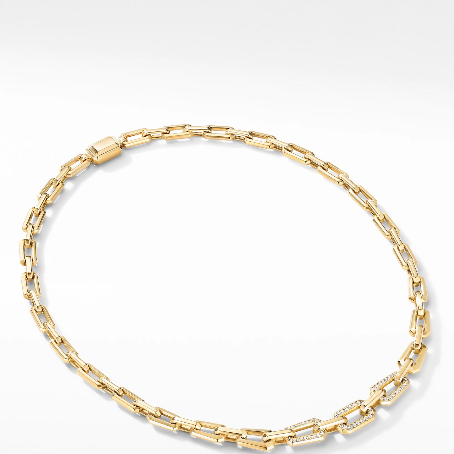 DWYM-N16168 small octagonal rhombus necklace 45cm