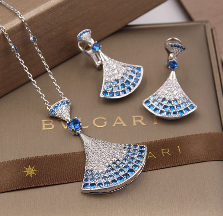 BGL-CL859139 full diamond fan-shaped wide 14.7mm earrings
