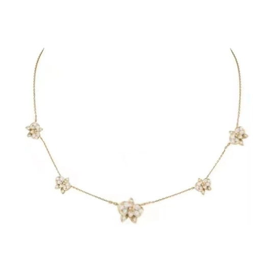 KDY-S815649 orchid flower necklace