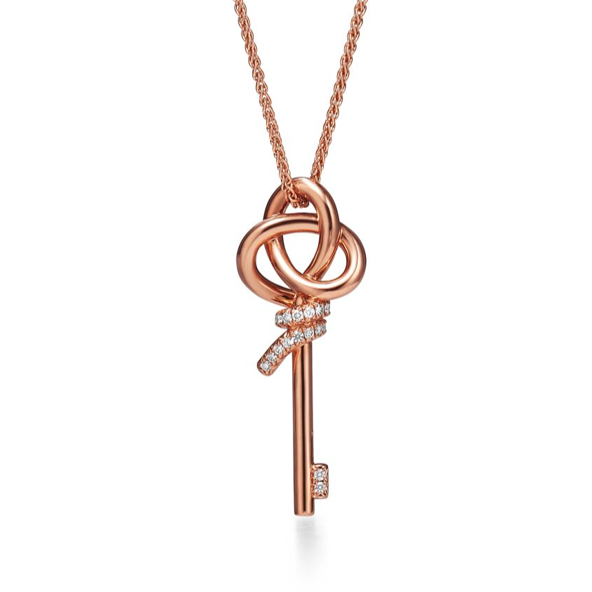 TIF-72984277 1.5-inch high small twisted rope key pendant