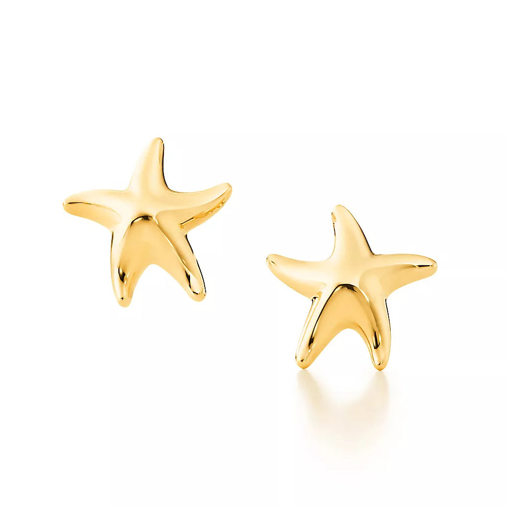 TIF-60018111 12mm wide starfish star earrings
