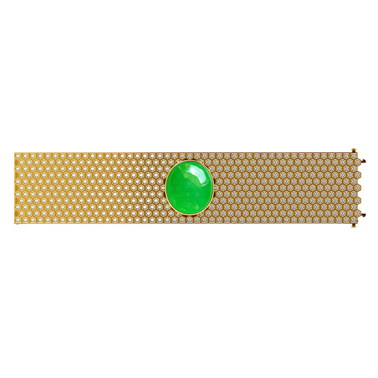 SM-865664 37mm wide honeycomb bracelet