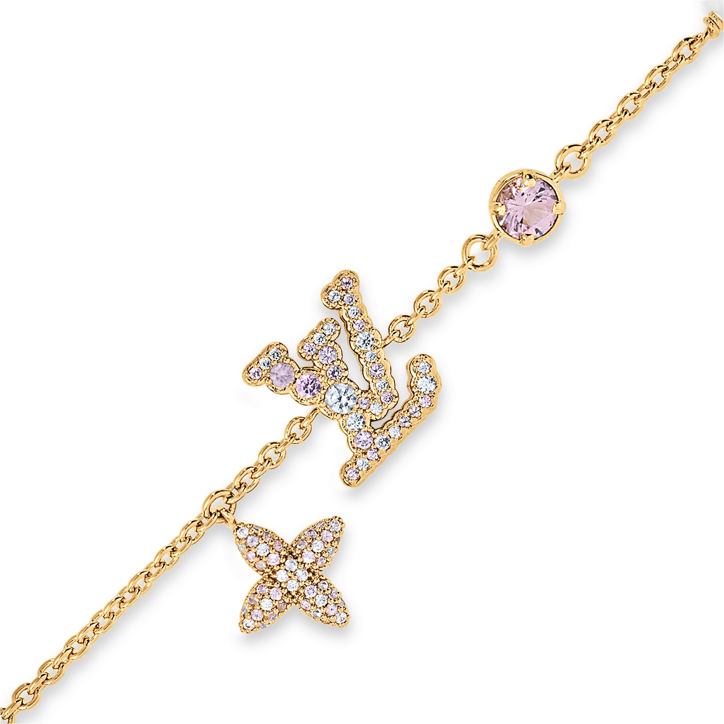 LV-M1220A Letter LV Pearl Bracelet