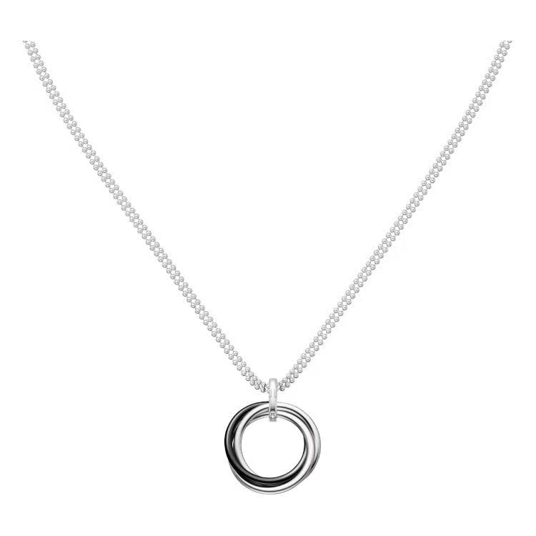 KDY-B7224810 three-ring three-color single row diamond ceramic pendant