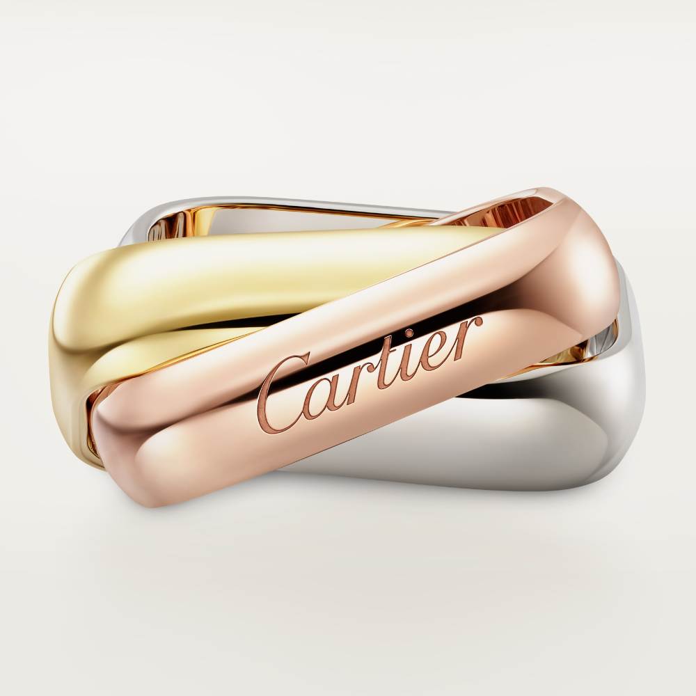 KDY-B4239900 large square three-ring three-color ring