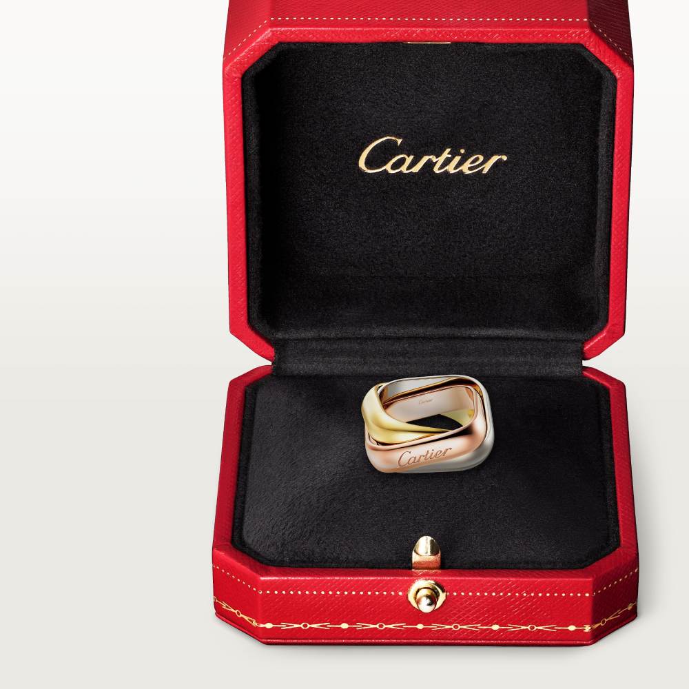 KDY-B4239900 large square three-ring three-color ring