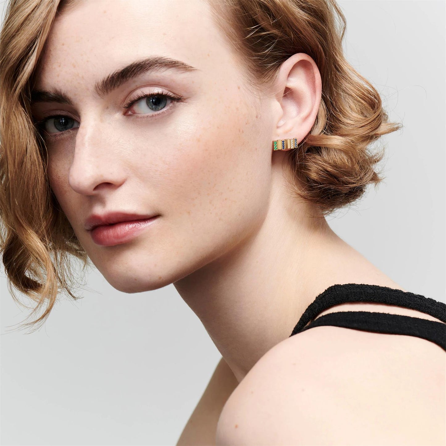 DA-JGEM95031 rectangular piece earrings
