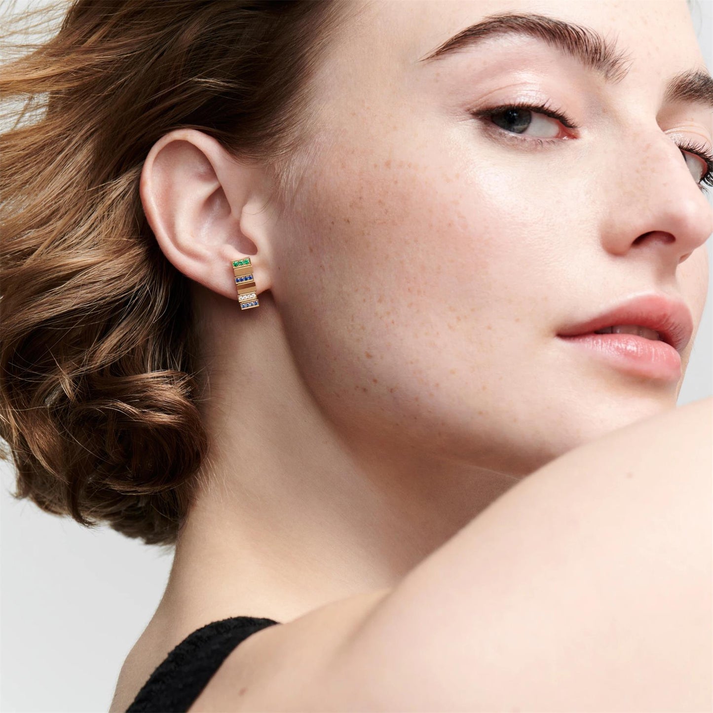 DA-JGEM95031 rectangular piece earrings