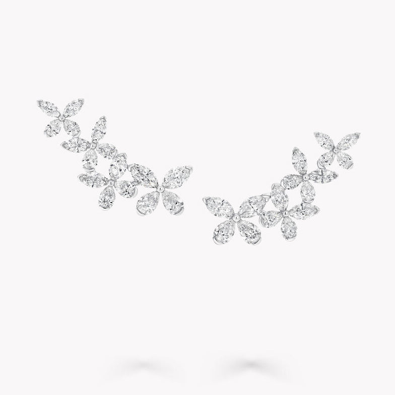 GLF-RGE1819 marquise pear-shaped stone wing butterfly earrings
