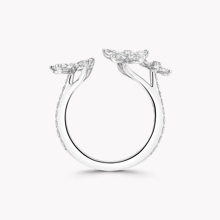 GLF-RGR913马眼梨形石翅膀蝴蝶开口戒指