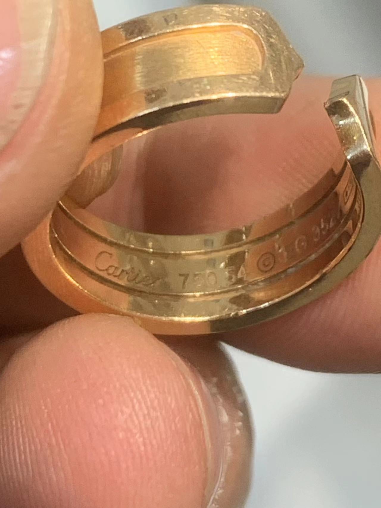 KDY-J1756579 6.7mm wide double C open straight arm ring