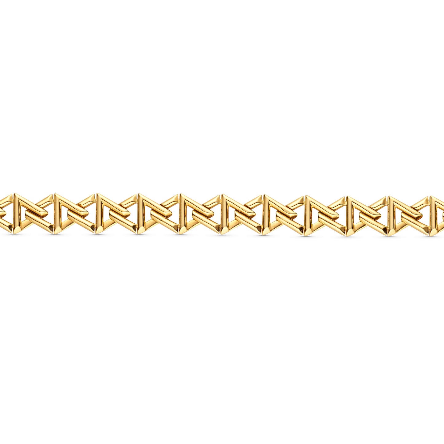 LV-Q95972 8mm wide light gold letter V bracelet
