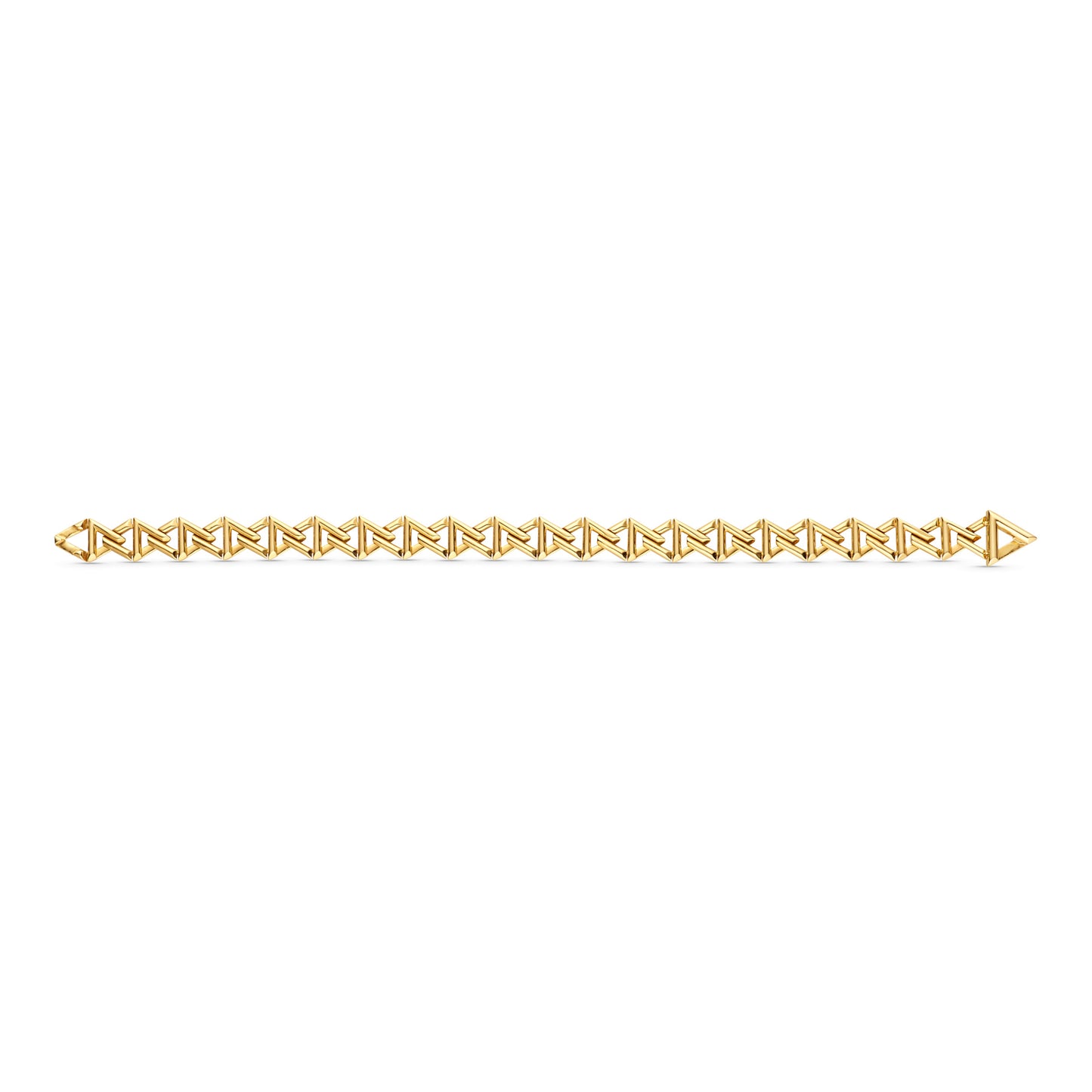 LV-Q95972 8mm wide light gold letter V bracelet