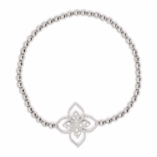 LBT-ADR777BR3046宽20mm扭绳飞镖四叶草珠珠手链