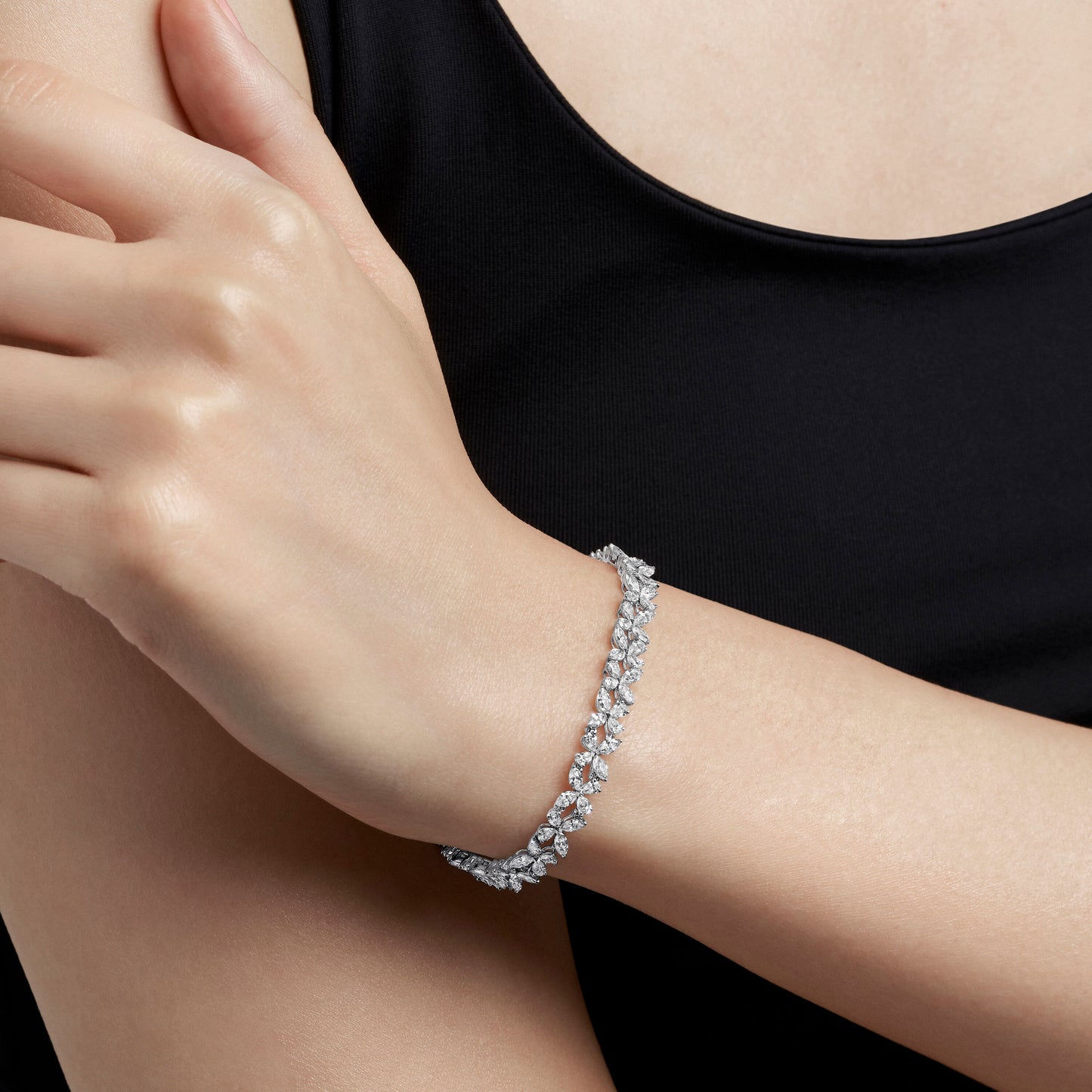 GLF-RGB615 marquise drop diamond butterfly diamond bracelet