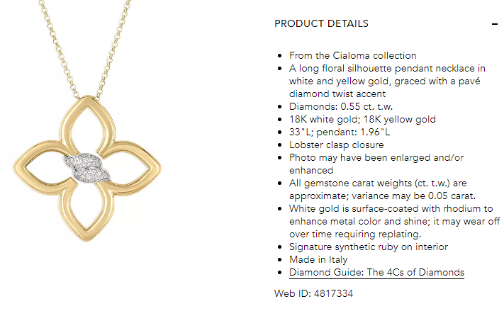 LBT-8883410AJ33X宽50mm四叶梅花镶钻分色双S飞标吊坠