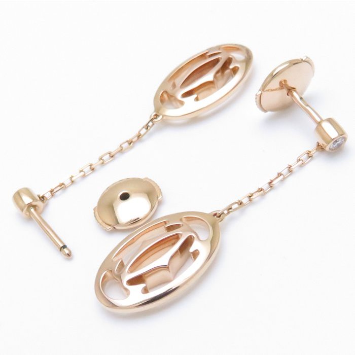 KDY-B8043600-LOGO double C long earrings