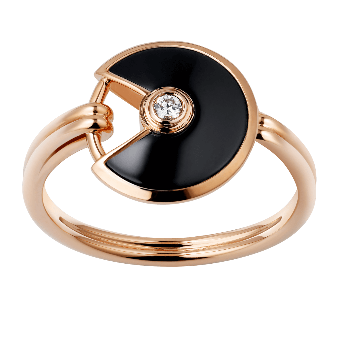 KDY-B4217600 bezel set round lucky amulet 12mm ring