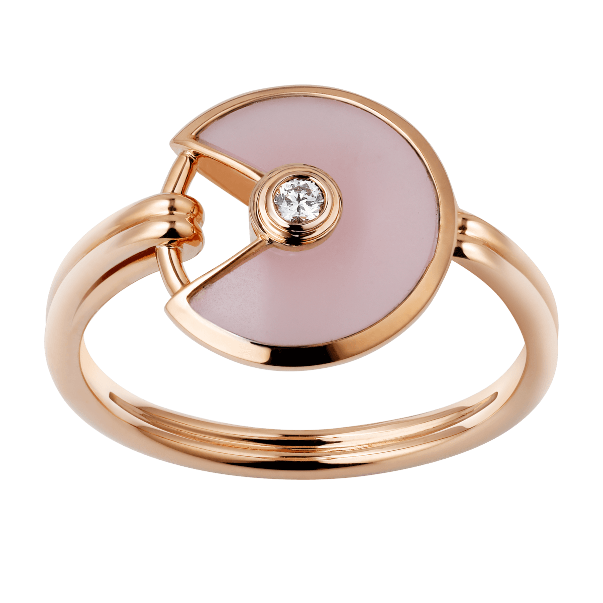 KDY-B4217600 bezel set round lucky amulet 12mm ring