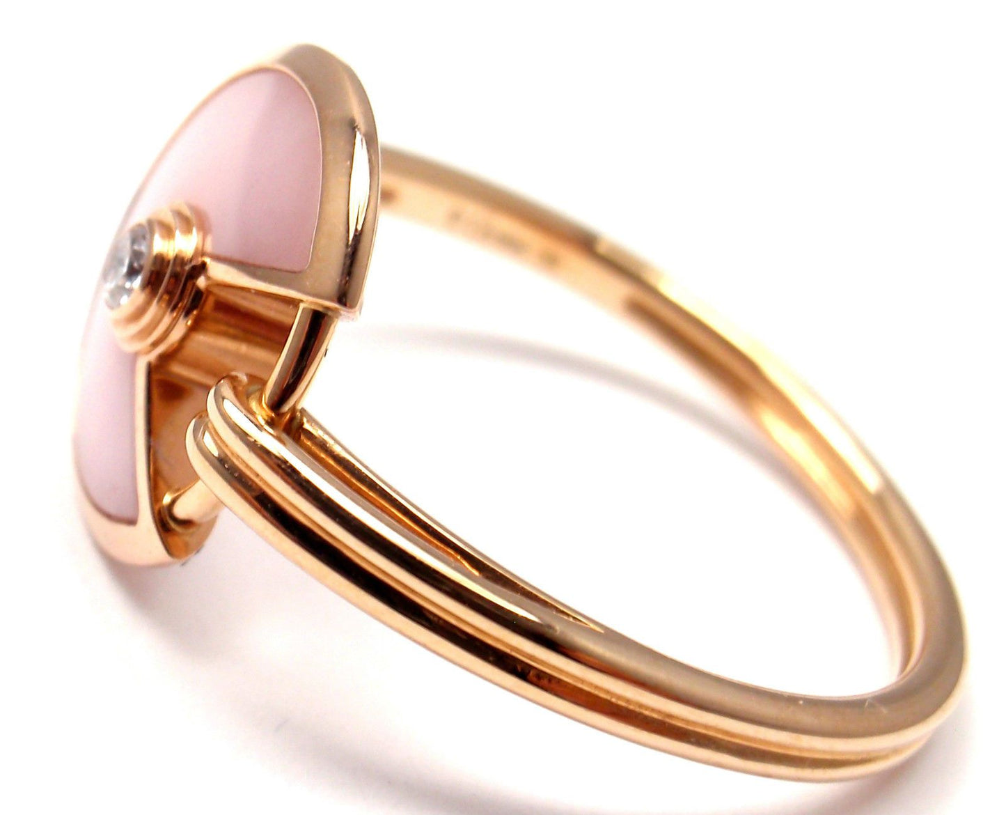 KDY-B4217600 bezel set round lucky amulet 12mm ring