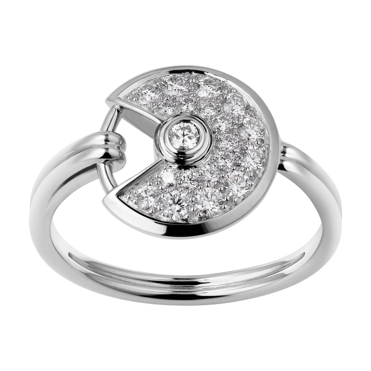KDY-B4213500 bezel set round lucky amulet 12mm ring