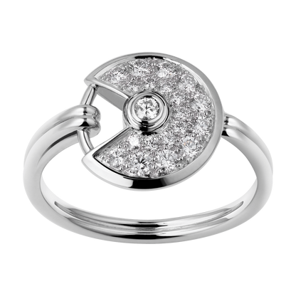 KDY-B4213500 bezel set round lucky amulet 12mm ring