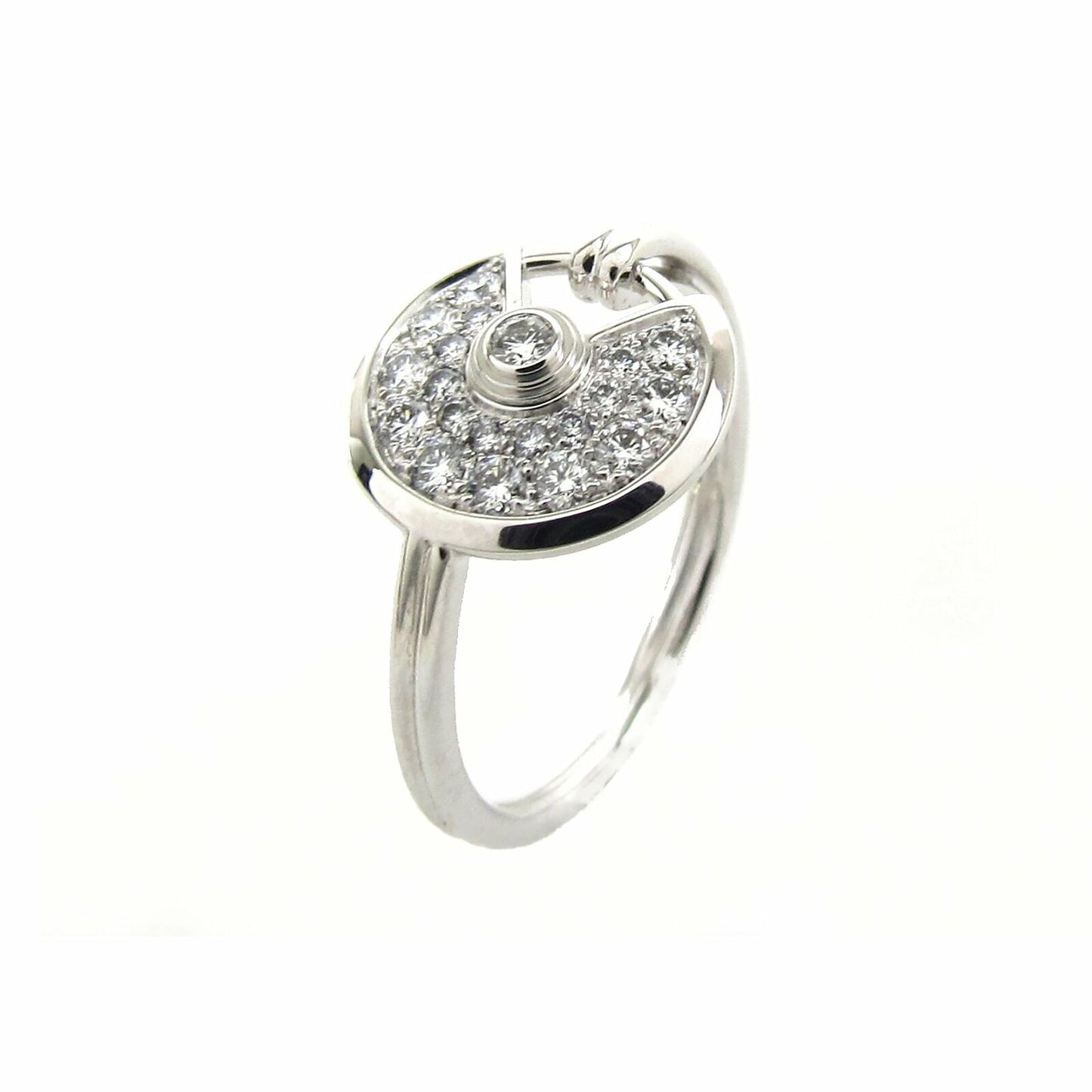 KDY-B4213500 bezel set round lucky amulet 12mm ring