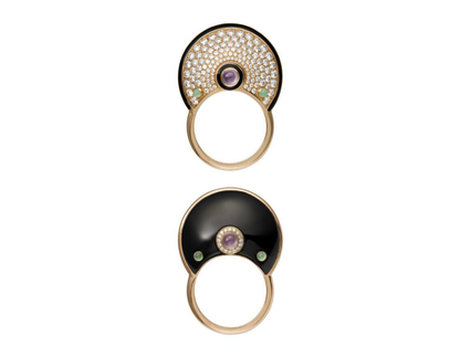 KDY-N4228700 round lucky charm bezel ring