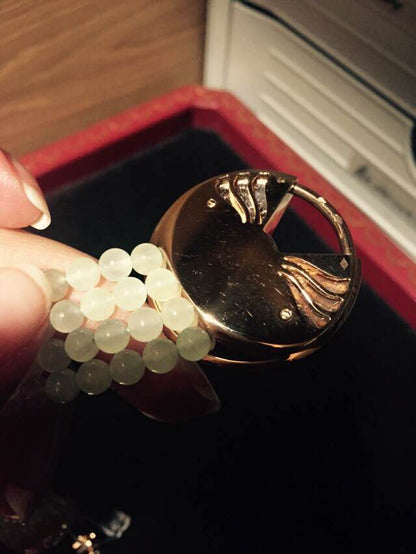KDY-Q1142324 disc bracelet round lucky amulet bracelet