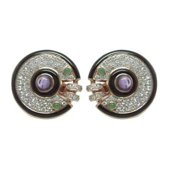 KDY-Z1203078 disc earrings round lucky charm earrings