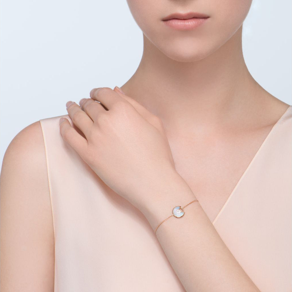 KDY-B6045817 disc round lucky amulet 12mm guest version bracelet